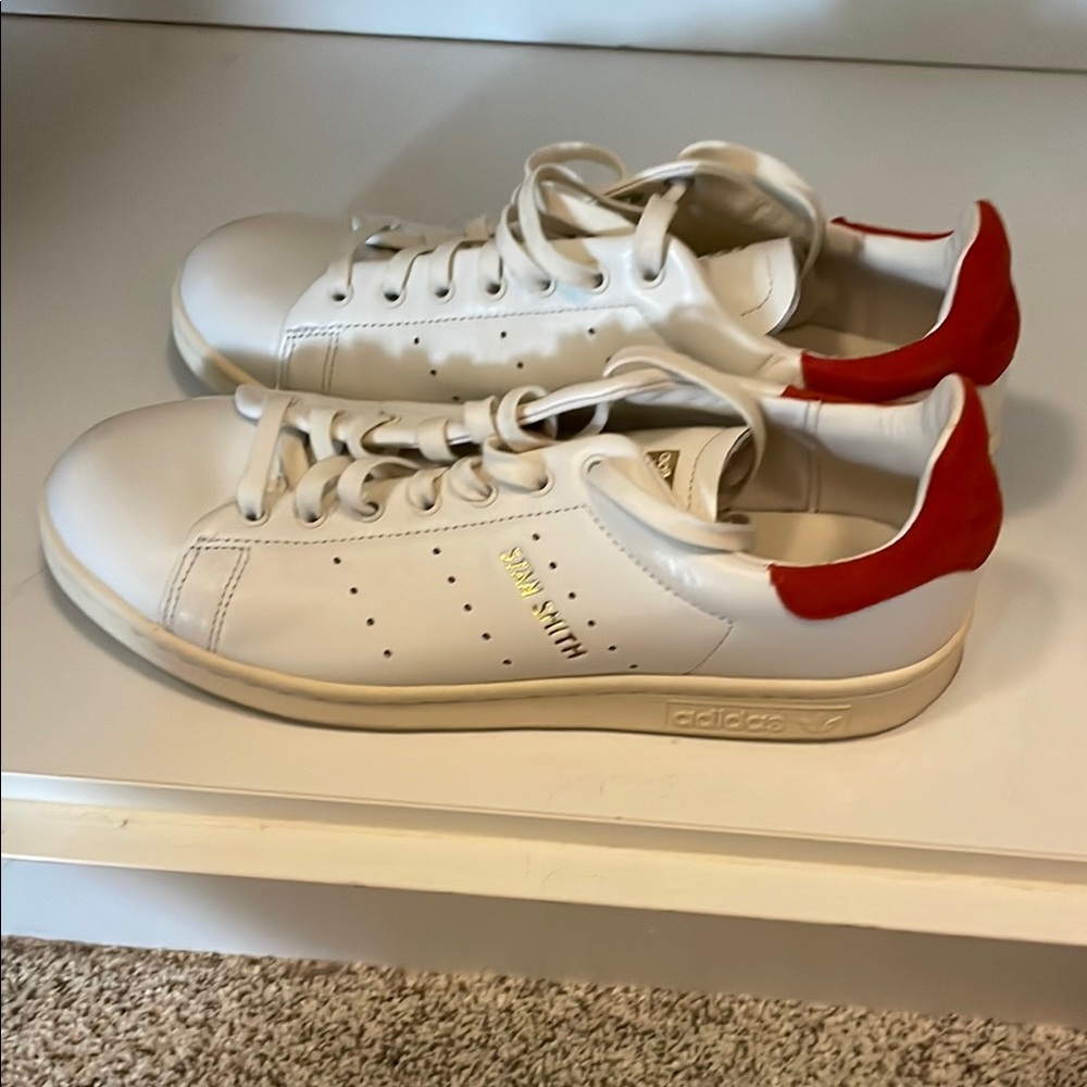White and Red Men's Sneakers